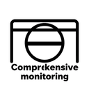 Минималистичная одноцветная иконка комплексного мониторинга здоровья на белом фоне для сайта Medicalbrain